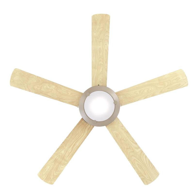 Westinghouse Lighting Comet 52-Inch 5-Blade Indoor Ceiling Fan with Dimmable LED Light Fixture and Frosted Glass