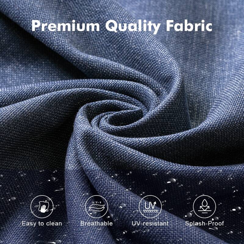 OVIOS 9 Piece Outdoor Wicker Sofa Swivel Chair Set with 54" Fire Table