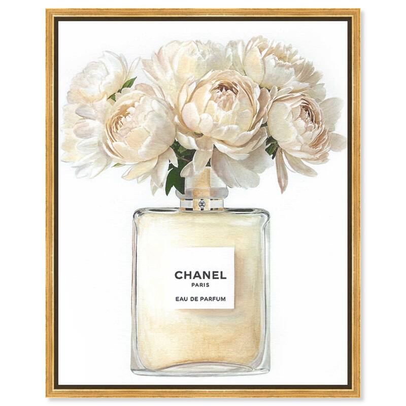 Doll Memories - Creamy Perfume Canvas by Art Remedy - Gold - 36" x 45"