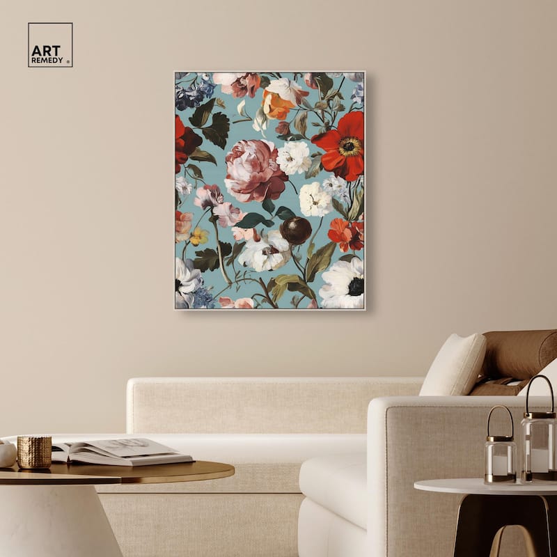 Floral Tapestry I Canvas by Art Remedy