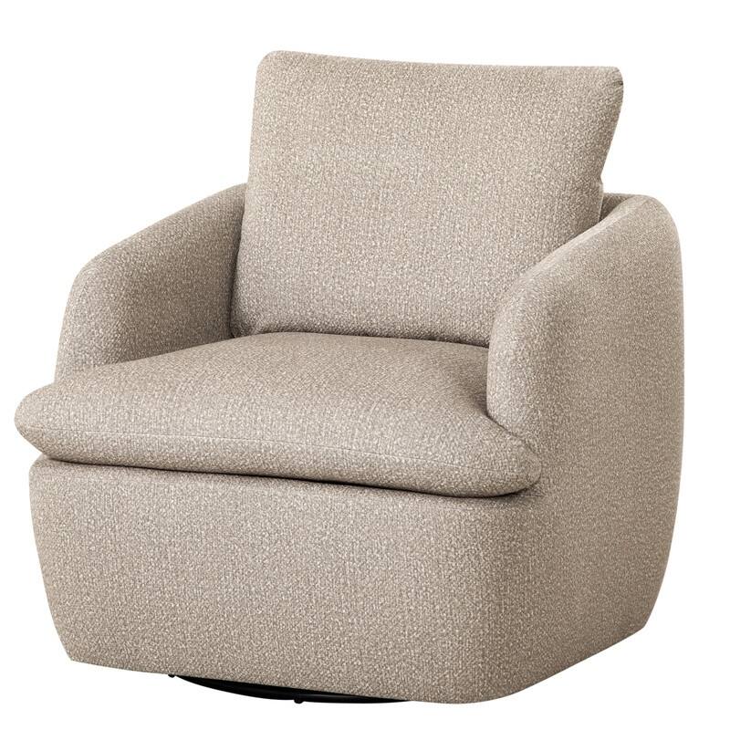 Grafton Home Ruthie 360 Swivel Arm Chair with Loose Pillow Back