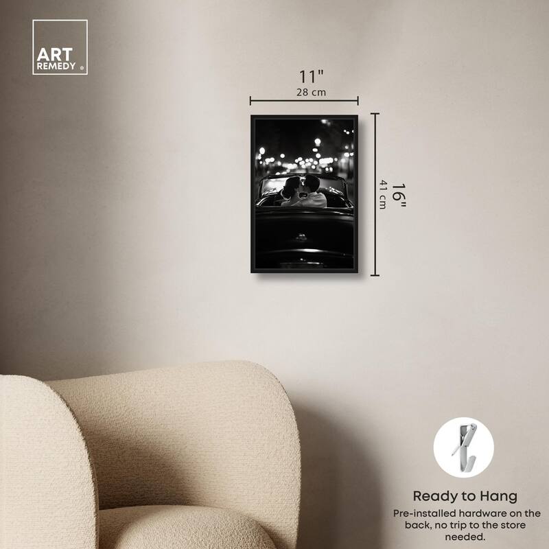 Kiss Me in the Moonlight II Canvas by Art Remedy