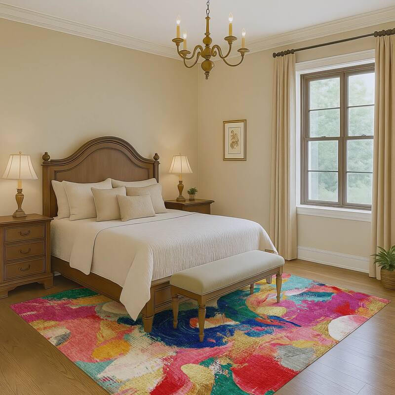 Premium Washable Super Soft Abstract Contemporary Mayfield Rug