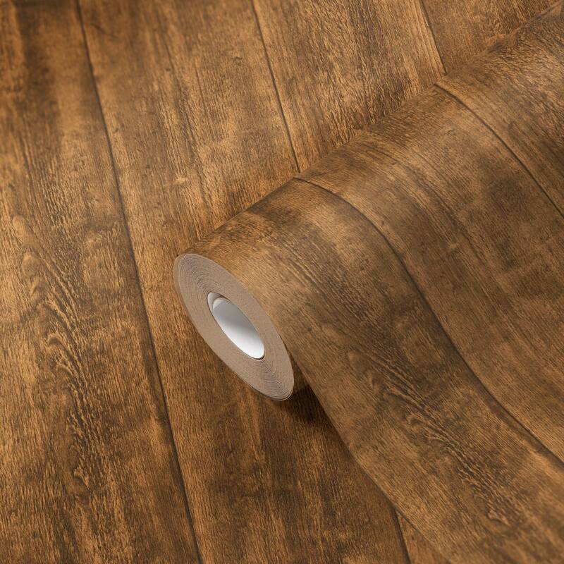 Galerie Wallcoverings Woods and Wicker Collection Vintage Wood Effect Matte Finish Vinyl on Non-woven Wallpaper Roll
