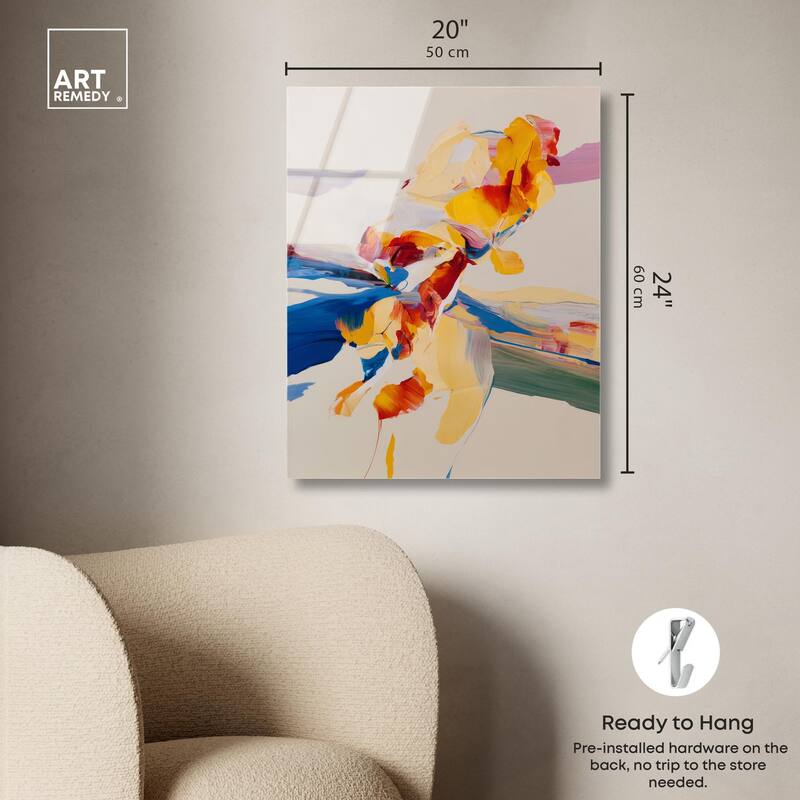 Flippant Bloom III Acrylic by Art Remedy, Ready to Hang