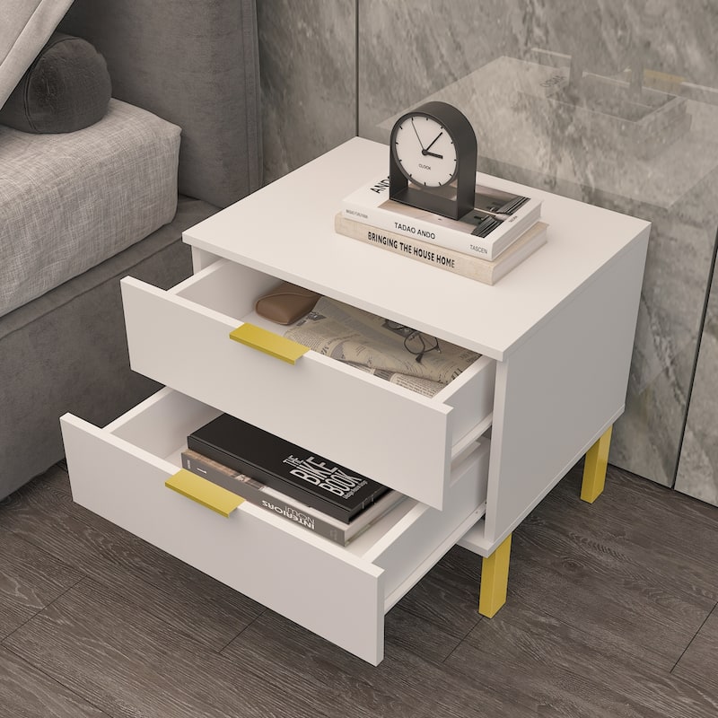 2-drawer Nightstand for Home