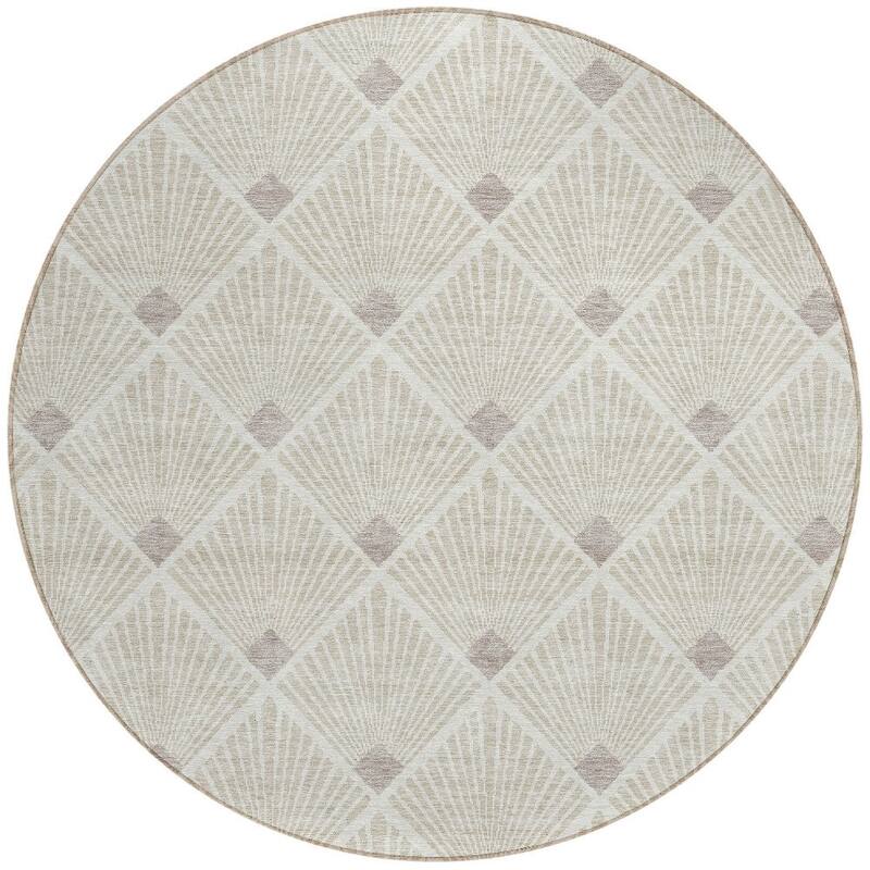 HomeRoots Geometric Transitional Rectangle Outdoor Rug