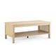 preview thumbnail 10 of 18, Chelsea Square Ashlyn 2-Tier Coffee Table with Rattan Sides & Spacious Open Shelf Storage - 21.75x16