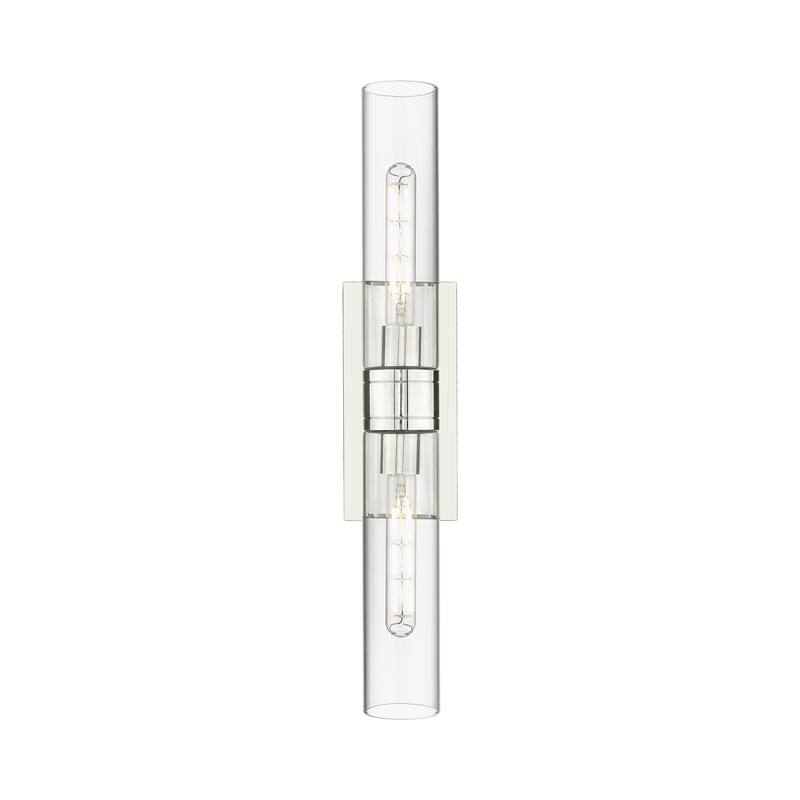 Innovations Lighting 617-2W-3-24 Ballston Urban Vanity Ballston Urban - Polished Chrome / Clear