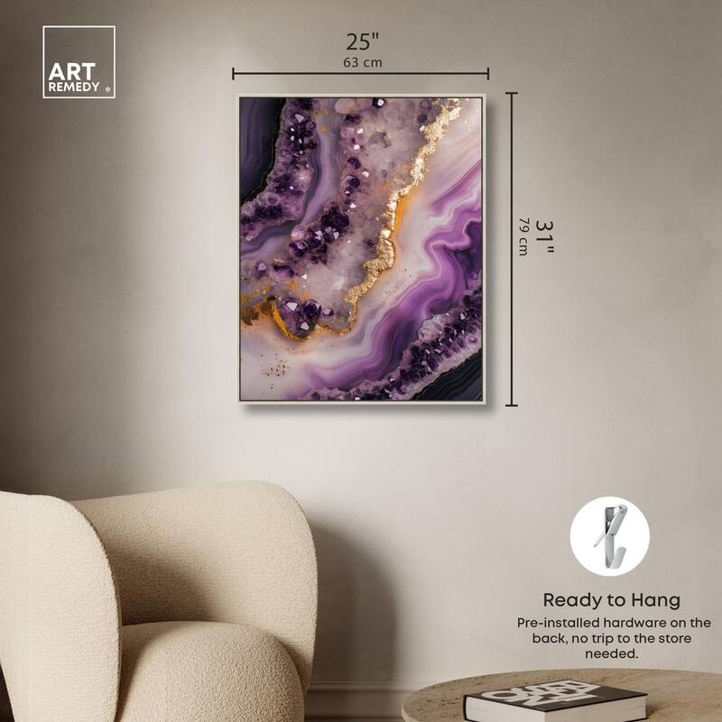 Amethystine Dream I Canvas by Art Remedy