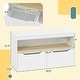 preview thumbnail 4 of 7, Qaba Toy Storage Organizer, Kids Bookshelf with 2 Drawers, Toy Shelf, Large Top, Toy Organizer for Bedroom, Nursery, White