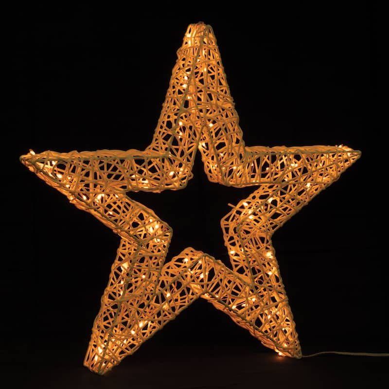 LED Star Decor with UL Plug 24 inches Festive Light Display - 24” x 3” x 22.5” (L x W x H)