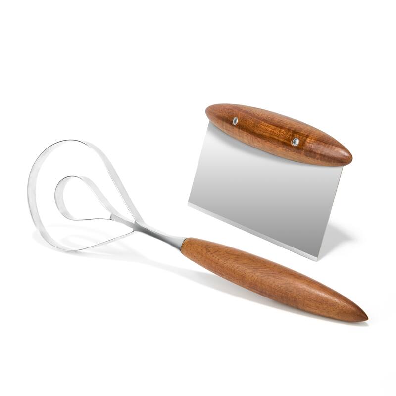 Nambe Breaking Bread Gift Set - Bench Knife & Whisk