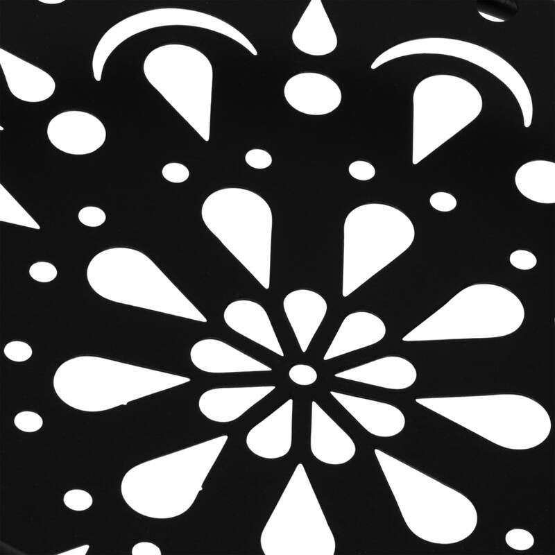 Sagebrook Home 22" Metal Folding 3Tier Plant Stand, Round, 22"H, Solid Color - 10" x 10" x 22"