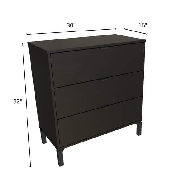 knee length dresses for ladies Heynemo Large White 3 Drawer Dresser, Painted 30 Inch Tall Wood Nightstand  with Storage, Wide Modern Chest of Drawers with Ball Bearing Slide for main image 0