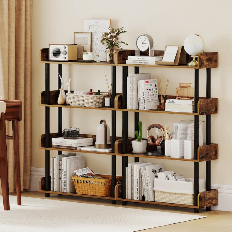 Costway 1/2 PCS 4-Tier Bookshelf with Anti-Tipping Kit Industrial - See Details