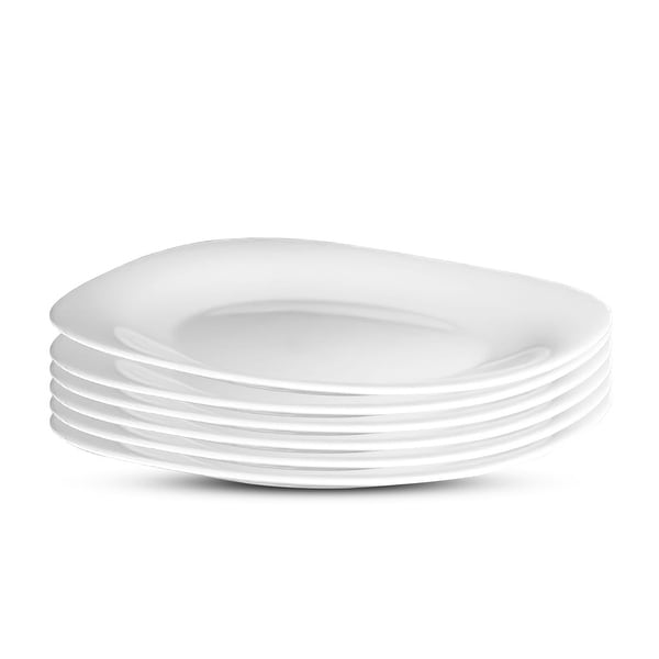 Bormioli Rocco Set of 6 Parma Opal Glass Plates - Bed Bath