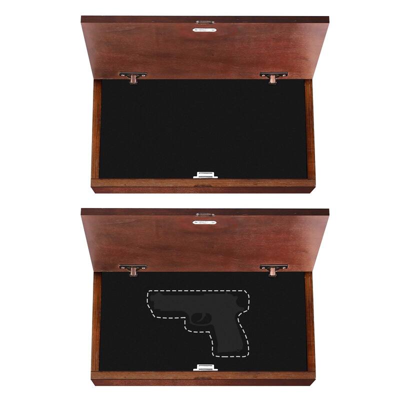 Wall Mounted Wooden Firearm, Magazine and Knives Storage Box