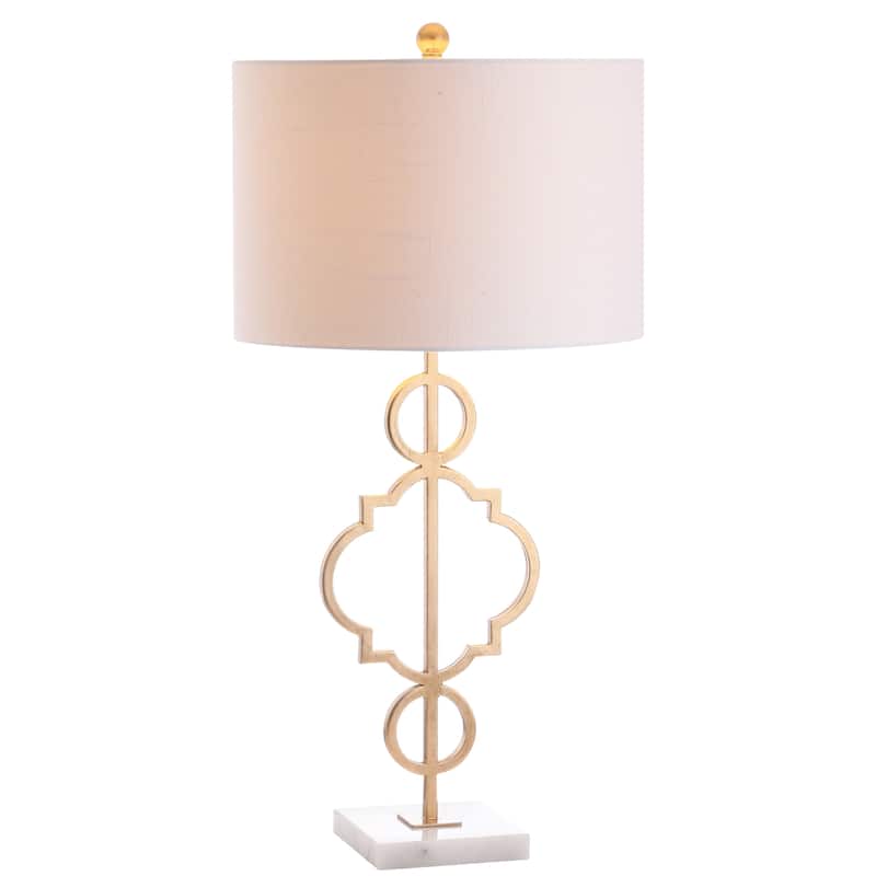 Honore 31" Metal LED Table Lamp, Gold Leaf by JONATHAN Y