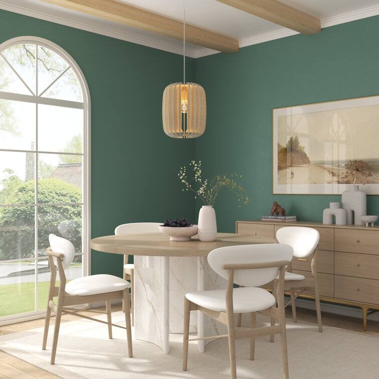 Acroma 1-Light Modern Pendant Light Fixture with Felt Shade