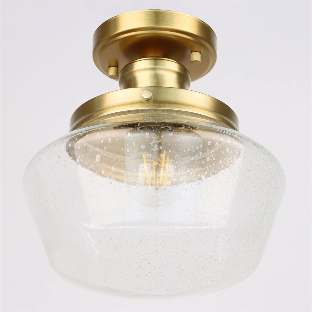 Industrial Semi Flush Mount Farmhouse Ceiling Light