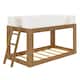 Max and Lily Mid-Century Modern Twin over Twin Low Bunk Bed