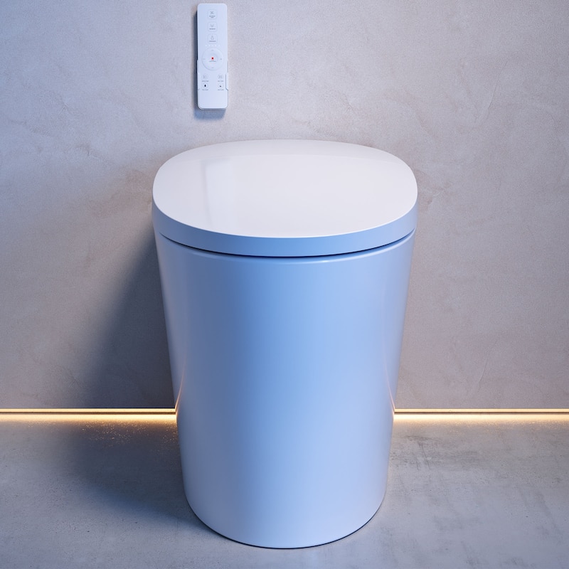 Viro V10 Smart Toilet 12" Rough-In ADA Height In Glossy White with Integrated Tank, Soft-Close, Foot Sensor