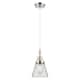 Option Clear Shade / Polished Nickel