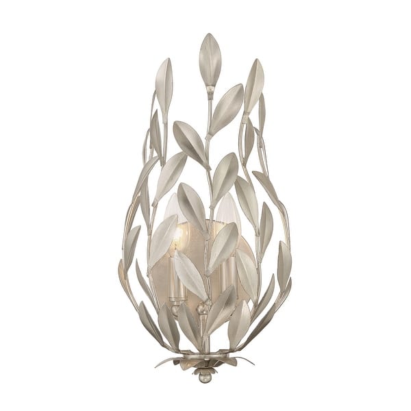slide 2 of 11, Crystorama Lighting Group 561 Broche 2 Light 16" Tall Wall Sconce Antique Silver