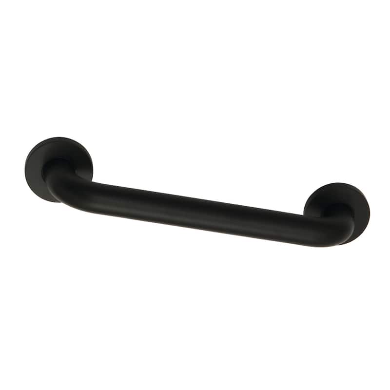 Kingston Brass Meridian 12-Inch x 1-1/4-Inch O.D Grab Bar - Matte Black