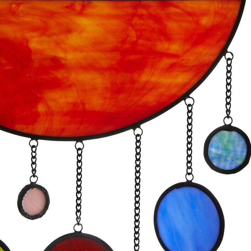 River of Goods 12-Inch Solar System in Tiffany-Style Stained Glass