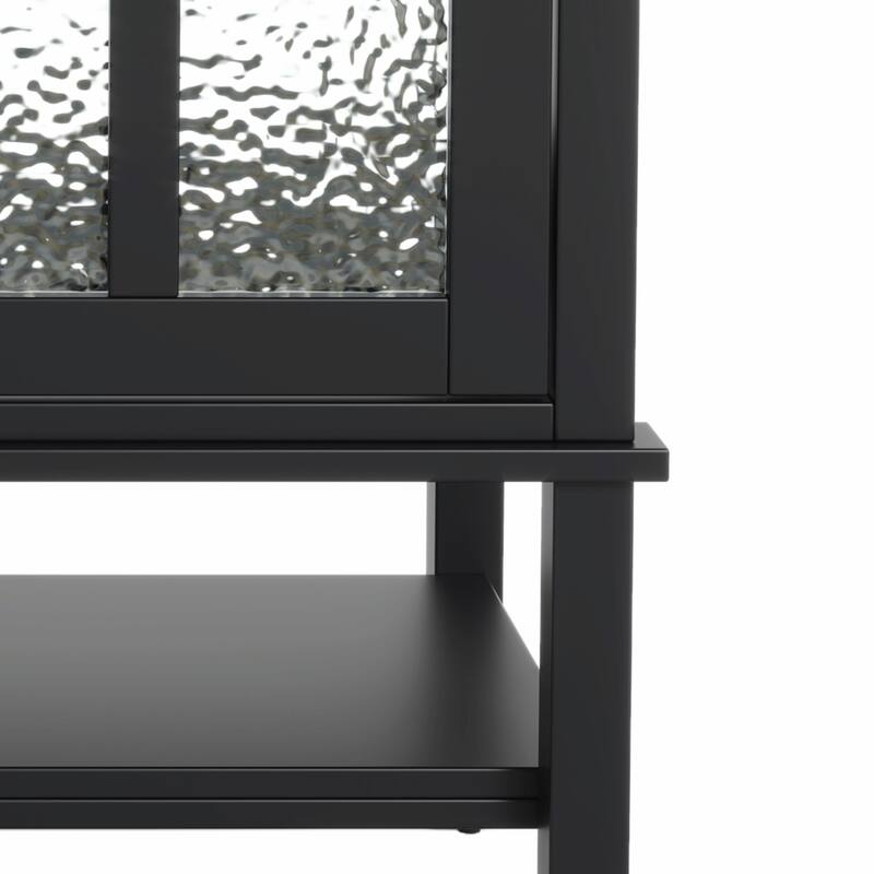 36" Bathroom Vanity with Ceramic Sink, Adjustable Shelf and Open Shelf, Solid Wood Legs, Waterproof Painted Finish
