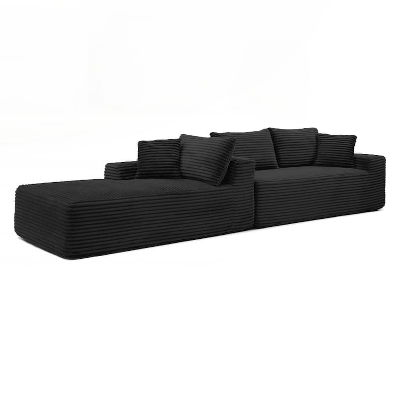 105'' Modular Sectional Sofa, Cloud Sectional Couch with Deep Seat