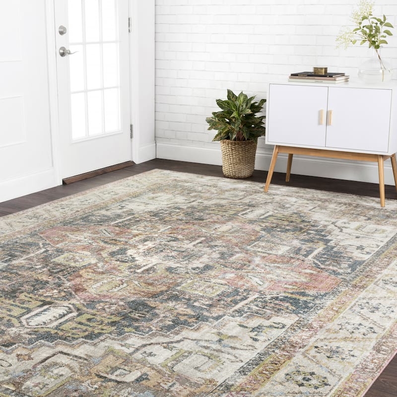 Alexander Home Contessa Distressed Vintage Medallion Rug