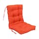 Multi-section Tufted Outdoor Seat/Back Chair Cushion (Multiple Sizes) - 18" x 38" - Tangerine Dream