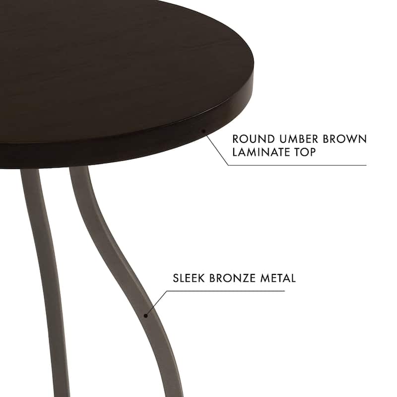 HomePop Lindsay Metal Base Accent Table