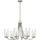 preview thumbnail 1 of 3, Allard Chandelier Brushed Nickel