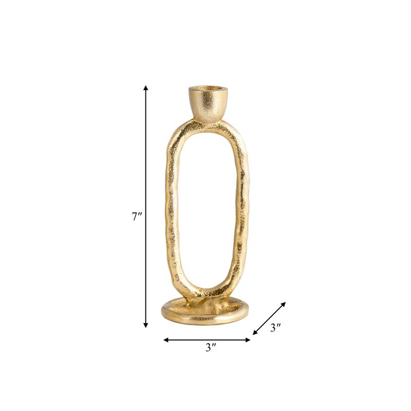 Sagebrook Home Oval Ring Taper Candle Holder