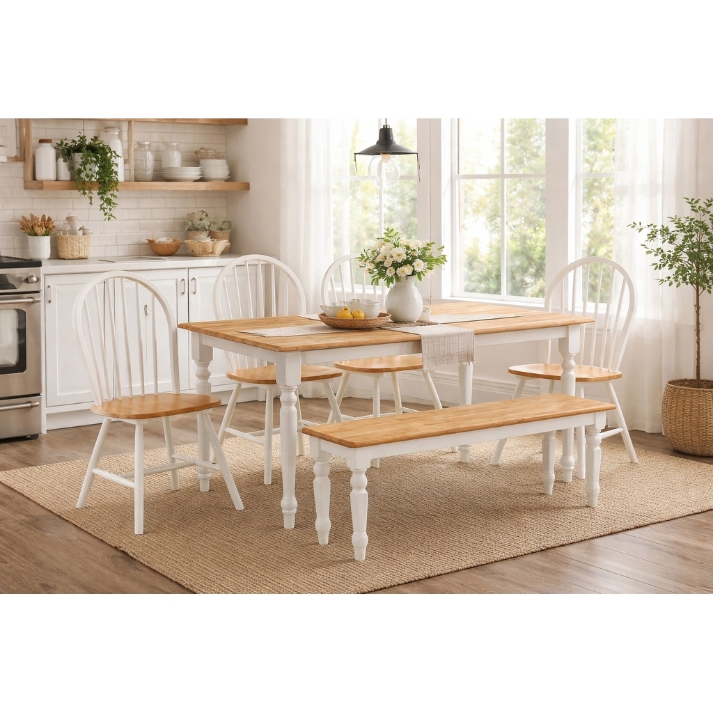 Windsor Farmhouse 6-Piece Dining Set