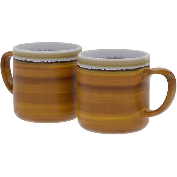 American Atelier Set of 2 Ceramic Glazed Jumbo Coffee Mugs - Bed Bath &  Beyond - 39886486