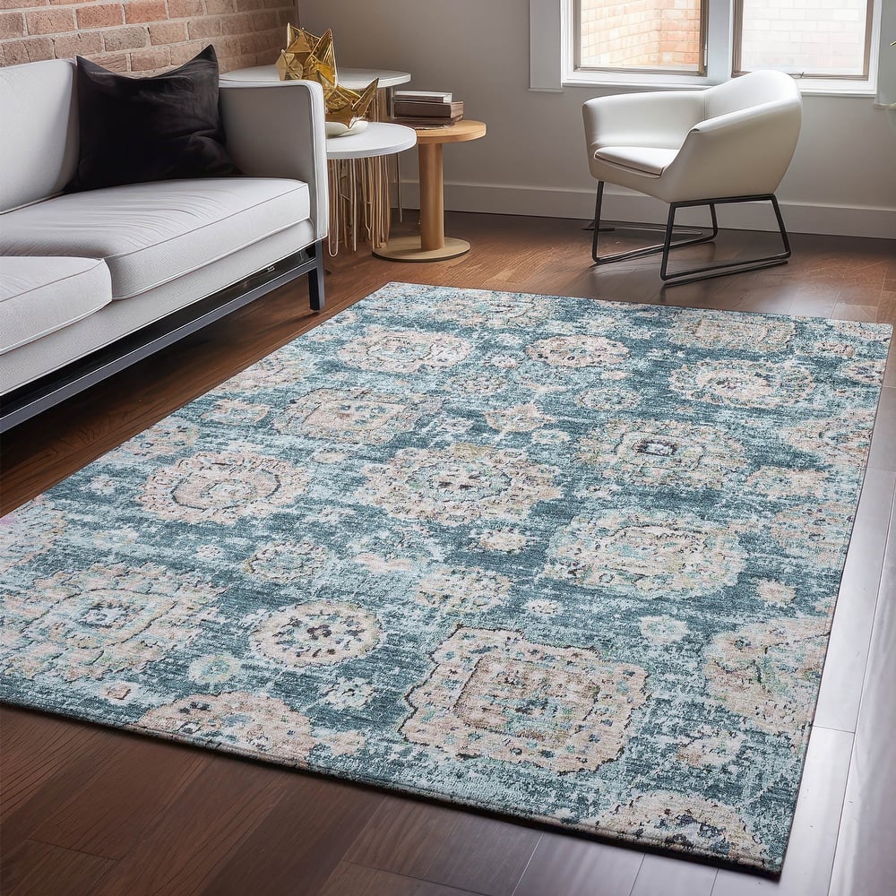 Premium Washable Super Soft Vintage Traditional Mayfield Rug