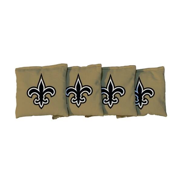 slide 2 of 3, New Orleans Saints NFL Gold Cornhole Bags All-Weather Resin Filled
