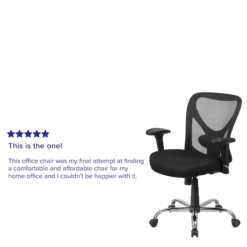 Big & Tall 400 lb. Rated Mesh Swivel Ergonomic Task Office Chair