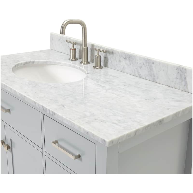 Ariel H043SLCW2OVO Bristol 43" Free Standing Single Oval Basin Vanity