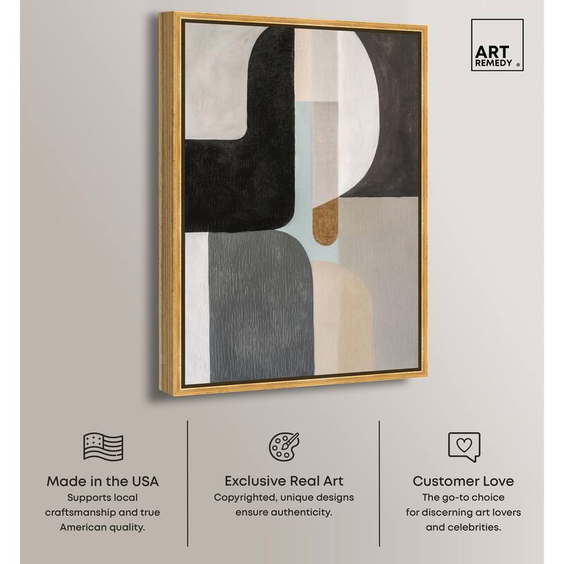 Interlocking Segments III Canvas by Art Remedy