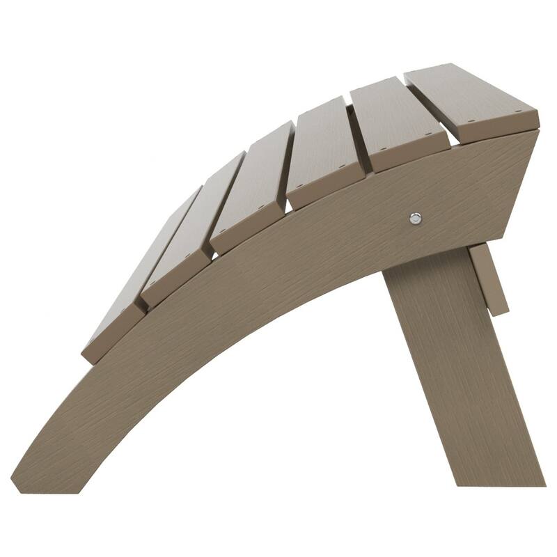 Vineyard HIPS Outdoor Eco-Friendly All Weather Adirondack Chair Ottoman