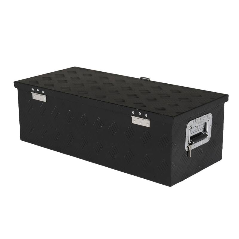 30" Aluminum 5 Pattern Toolbox Single Lock Black - N/A