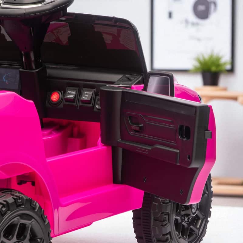Licensed Dodge RAM 3500 12V Kids Ride On Truck with Remote Control, Dual Motors, Suspension, LED Lights & Music Player