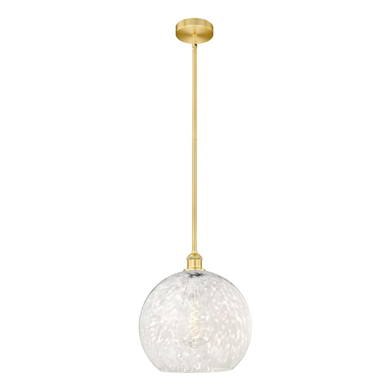 Innovations Lighting 616-1S 16 14 White Mouchette Pendant White