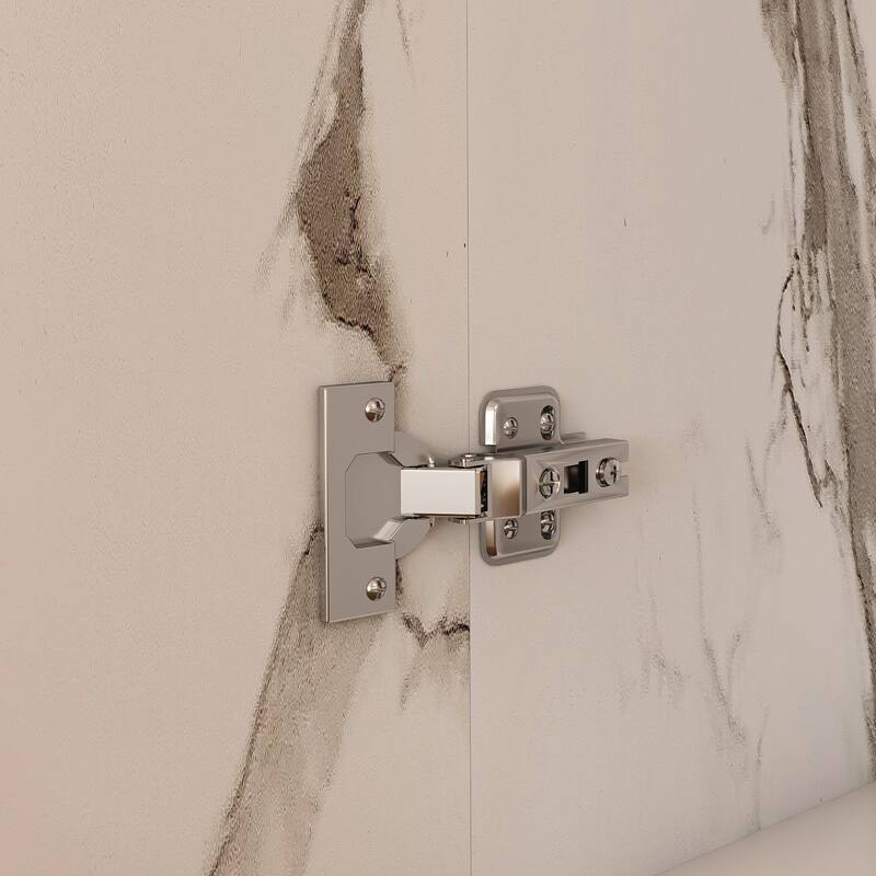 Anmytek Folding Marble Dining Table with Storage & Power Outlet, Convertible Desk for Small Space Kitchen Living Room